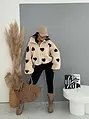 3D len virágmintás bomber kabát TEDDY LOVE