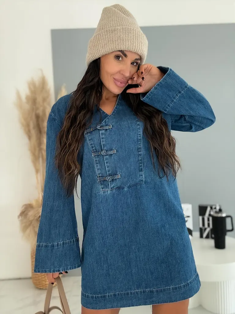 Lezser farmer ruha gombokkal MONA - next